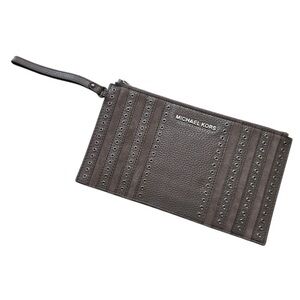 Michael Kors Mini Grommets Leather Clutch Wristlet